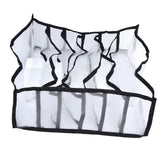 Mesh Bras Storage Box Multi Purpose Foldable Drawer Divider for Underwear Panties Socks6 Cells