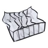 Mesh Bras Storage Box Multi Purpose Foldable Drawer Divider for Underwear Panties Socks6 Cells - 45-Degree Angle