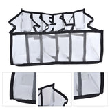 Mesh Bras Storage Box Multi Purpose Foldable Drawer Divider for Underwear Panties Socks6 Cells