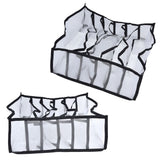 Mesh Bras Storage Box Multi Purpose Foldable Drawer Divider for Underwear Panties Socks6 Cells
