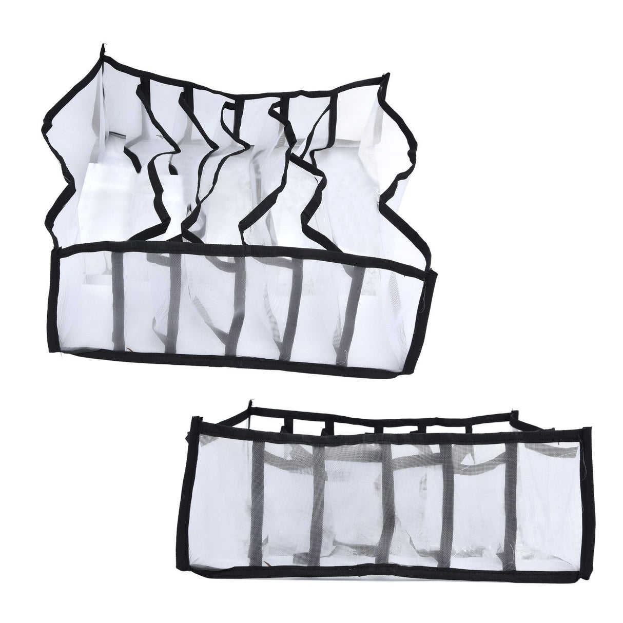 Mesh Bras Storage Box Multi Purpose Foldable Drawer Divider for Underwear Panties Socks6 Cells