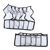 Mesh Bras Storage Box Multi Purpose Foldable Drawer Divider for Underwear Panties Socks6 Cells