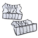 Mesh Bras Storage Box Multi Purpose Foldable Drawer Divider for Underwear Panties Socks6 Cells