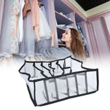 Mesh Bras Storage Box Multi Purpose Foldable Drawer Divider for Underwear Panties Socks6 Cells