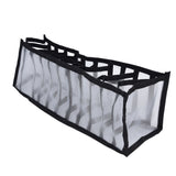 Mesh Bras Storage Box Multi Purpose Foldable Drawer Divider for Underwear Panties Socks11 Cells - Top-Down View