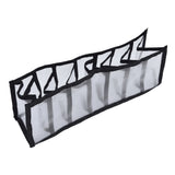 Mesh Bras Storage Box Multi Purpose Foldable Drawer Divider for Underwear Panties Socks7 Cells - Top-Down View