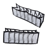 Mesh Bras Storage Box Multi Purpose Foldable Drawer Divider for Underwear Panties Socks7 Cells - Extra Image