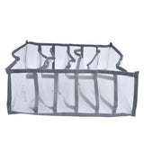 Underwear Organizer Mesh Foldable Breathable Multi Cells Socks Storage Box for Bras Panties6 Cells