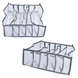 Underwear Organizer Mesh Foldable Breathable Multi Cells Socks Storage Box for Bras Panties6 Cells - Extra Image