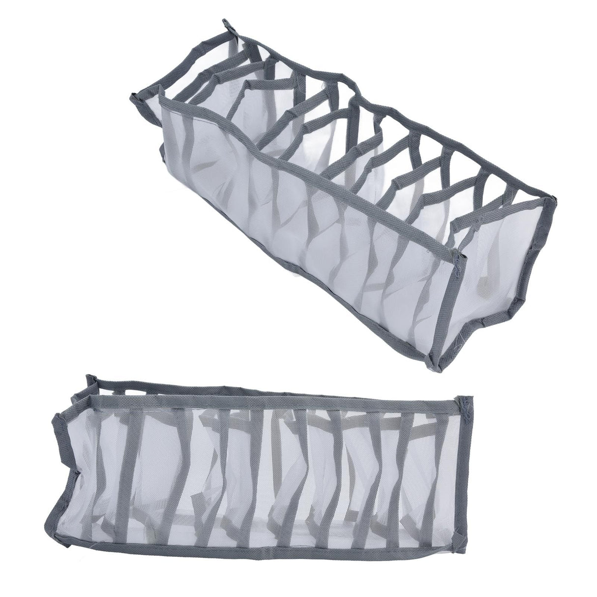 Underwear Organizer Mesh Foldable Breathable Multi Cells Socks Storage Box for Bras Panties11 Cells