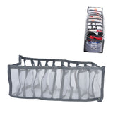 Underwear Organizer Mesh Foldable Breathable Multi Cells Socks Storage Box for Bras Panties11 Cells