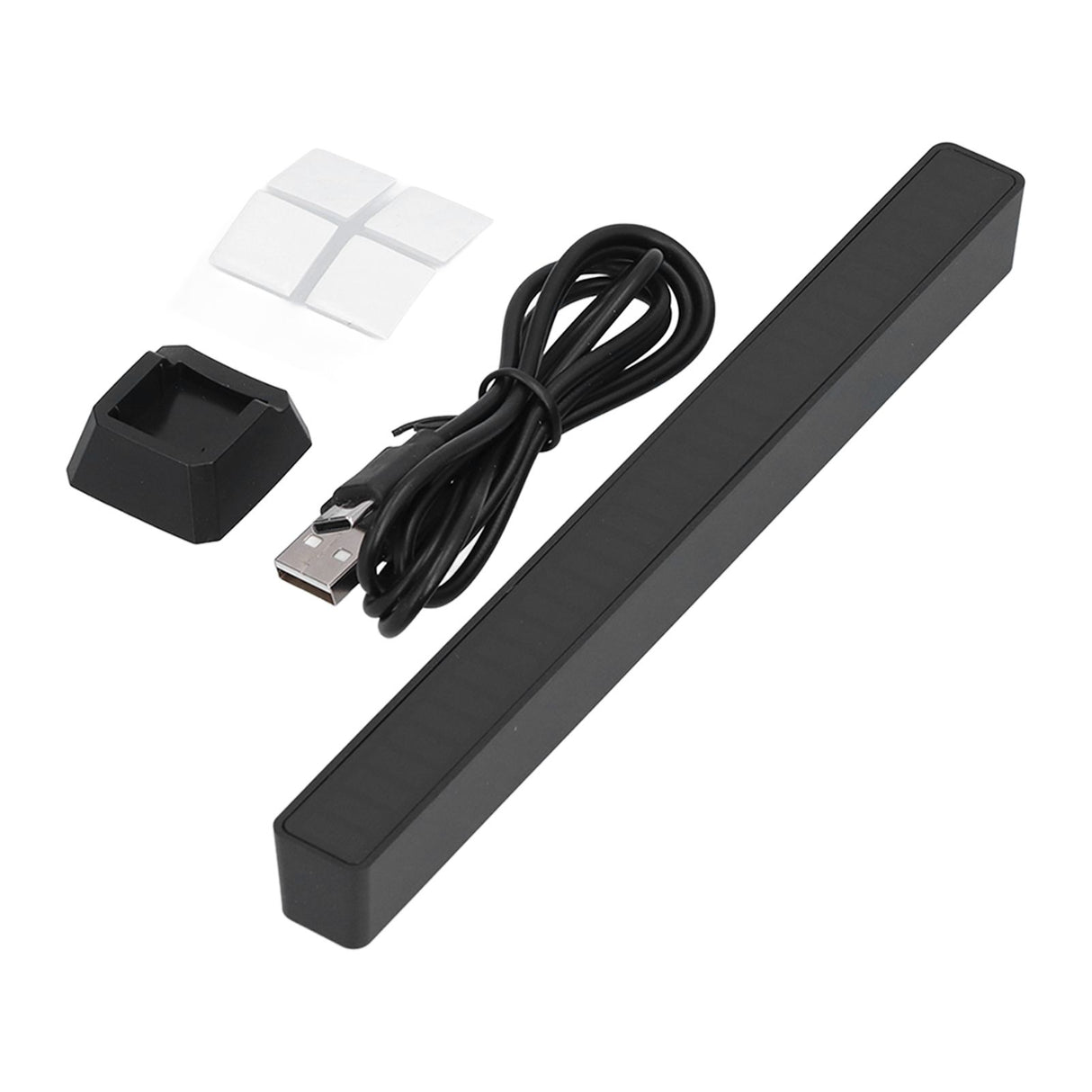 RGB Light Bar Voice Control Ambient Light Music Atmosphere Lamp USB for Car Home StudioBlack