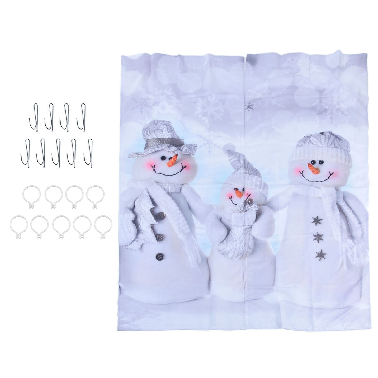 Christmas Curtain Personalized 3D Digital Printing Window Drapes Shower Curtain Blackout Waterproof Curtains150x166cm