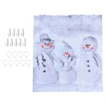 Christmas Curtain Personalized 3D Digital Printing Window Drapes Shower Curtain Blackout Waterproof Curtains150x166cm