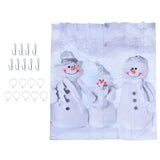 Christmas Curtain Personalized 3D Digital Printing Window Drapes Shower Curtain Blackout Waterproof Curtains150x166cm