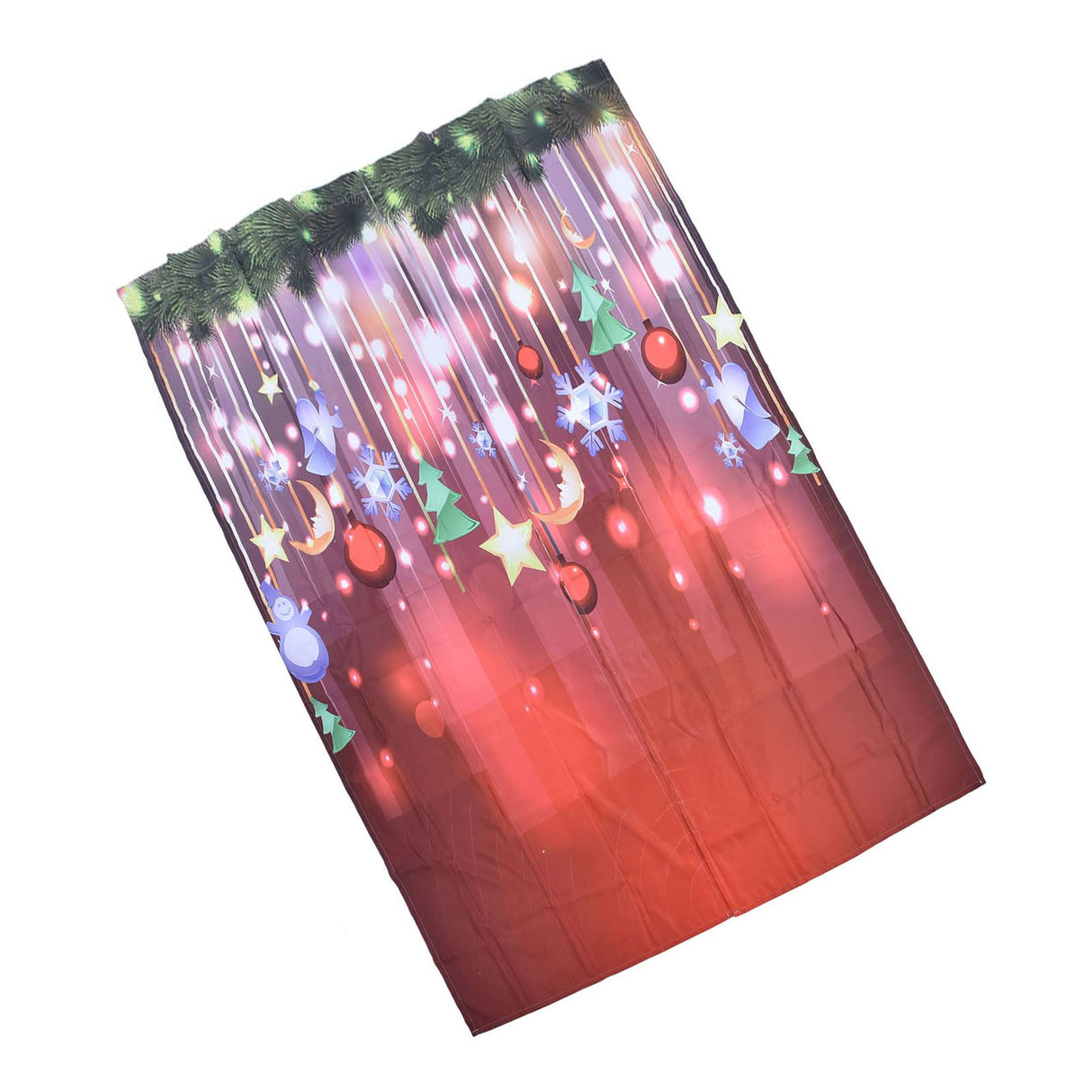 Christmas Curtains Personality Creativity 3D Digital Printing Blackout Waterproof Curtains150x166cm / 59.1x65.4in