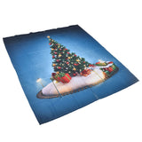 Christmas 3D Digital Printing Curtains House Decor Shading Curtains with Christmas Tree for Living Room Bedroom150x166cm / 59.1x65.4in