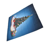 Christmas 3D Digital Printing Curtains House Decor Shading Curtains with Christmas Tree for Living Room Bedroom150x166cm / 59.1x65.4in - Low Angle
