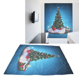Christmas 3D Digital Printing Curtains House Decor Shading Curtains with Christmas Tree for Living Room Bedroom150x166cm / 59.1x65.4in - Extra Image