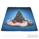 Christmas 3D Digital Printing Curtains House Decor Shading Curtains with Christmas Tree for Living Room Bedroom170x200cm / 66.9x78.7in