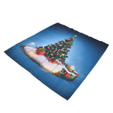 Christmas 3D Digital Printing Curtains House Decor Shading Curtains with Christmas Tree for Living Room Bedroom170x200cm / 66.9x78.7in