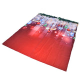 3D Digital Printing Christmas Curtain Individuality Creativity Blackout Curtain for Christmas Decoration170x 200cm - Front View