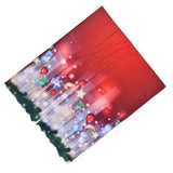 3D Digital Printing Christmas Curtain Individuality Creativity Blackout Curtain for Christmas Decoration170x 200cm