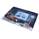 Christmas Style Curtain Personalized 3D Digital Printing Blackout Curtains Waterproof Cloth Shower Curtains150x166cm - Front View