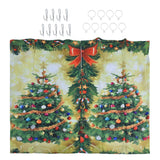 Blackout Curtains 3D Printing Waterproof Fashionable Decorative Cloth Christmas Curtain for Porch Bedroom150x166cm