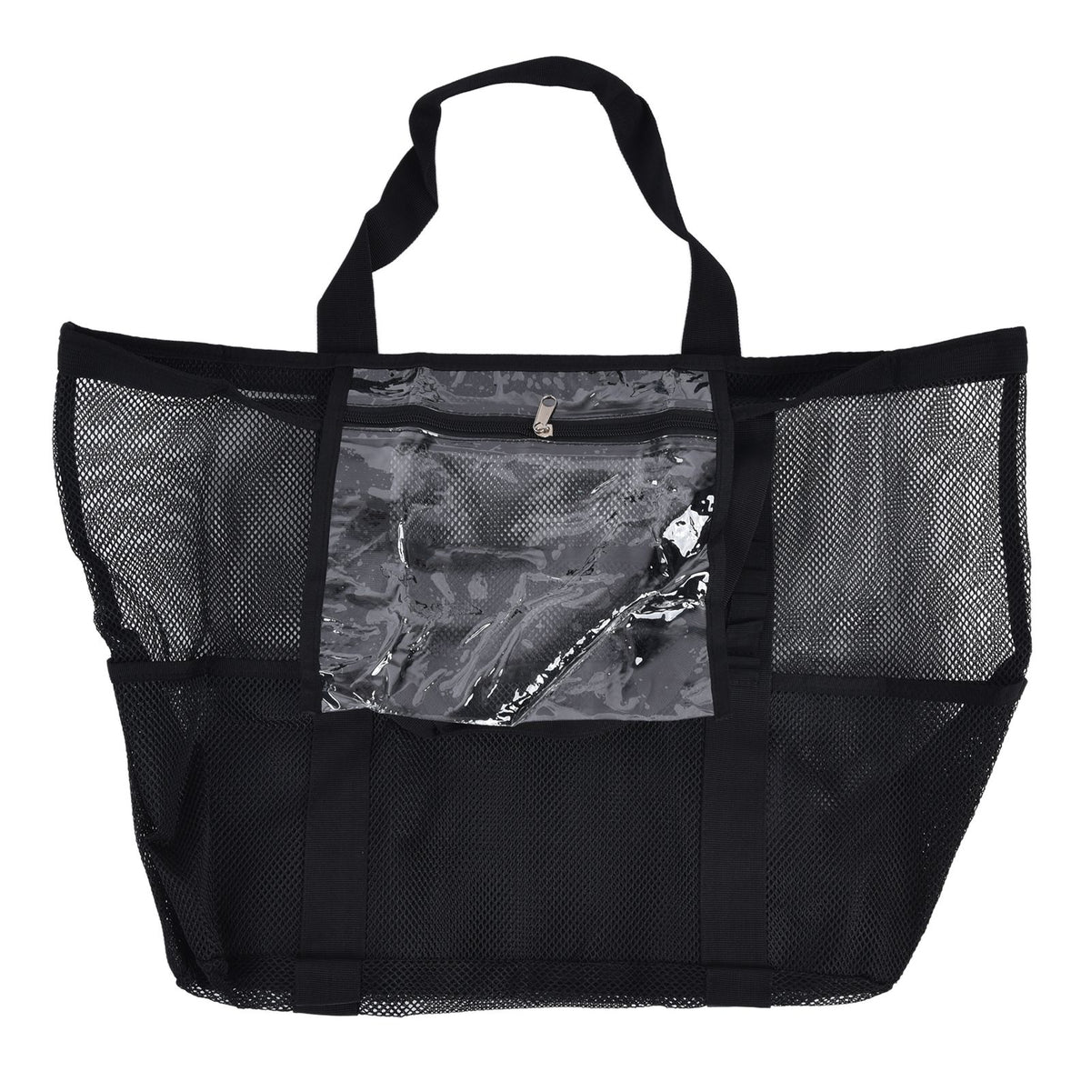 Beach Bags Mesh Oxford Cloth Oversized Storage Tote Bags for Beach Picnic Barbecue Camping