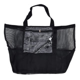 Beach Bags Mesh Oxford Cloth Oversized Storage Tote Bags for Beach Picnic Barbecue Camping