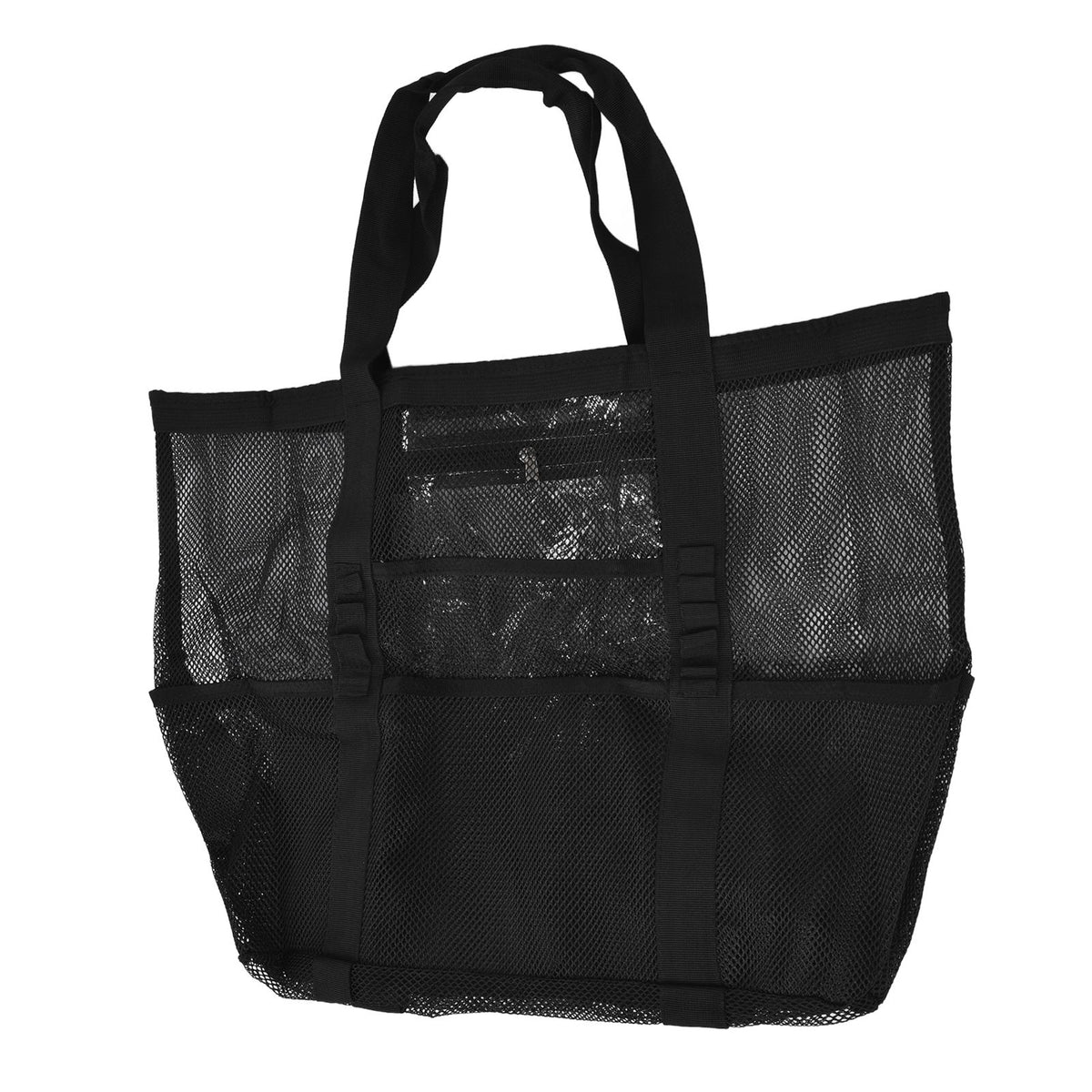Beach Bags Mesh Oxford Cloth Oversized Storage Tote Bags for Beach Picnic Barbecue Camping