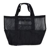 Beach Bags Mesh Oxford Cloth Oversized Storage Tote Bags for Beach Picnic Barbecue Camping