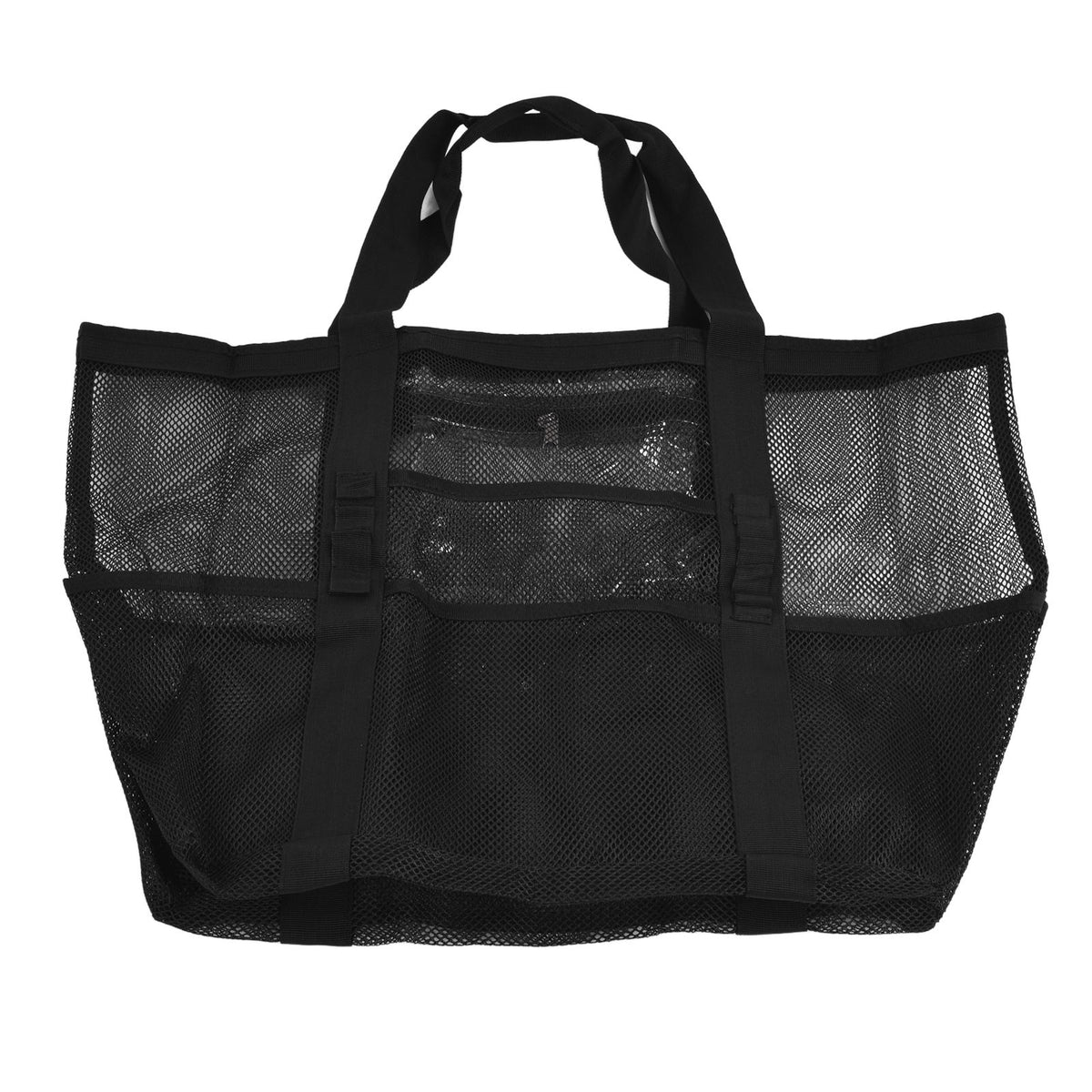 Beach Bags Mesh Oxford Cloth Oversized Storage Tote Bags for Beach Picnic Barbecue Camping