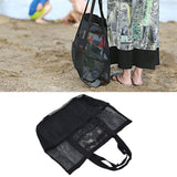 Beach Bags Mesh Oxford Cloth Oversized Storage Tote Bags for Beach Picnic Barbecue Camping
