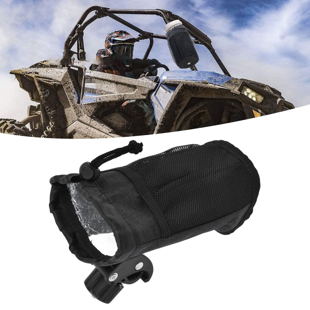 Stroller Caddy Durable Wearable 600D Oxford Cloth Small Compact Comfortable Cup Holder for Daily Use