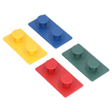 4Pcs ABS Wall Hooks Self Adhesive Clothes Coat Hook Storage Organization for Entryway Bedroom Bathroom