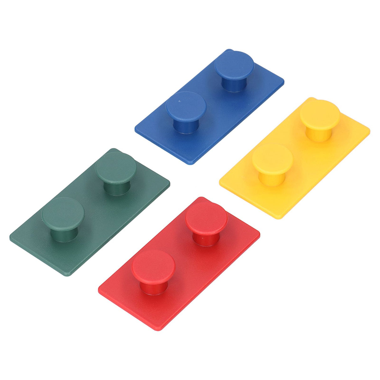 4Pcs ABS Wall Hooks Self Adhesive Clothes Coat Hook Storage Organization for Entryway Bedroom Bathroom
