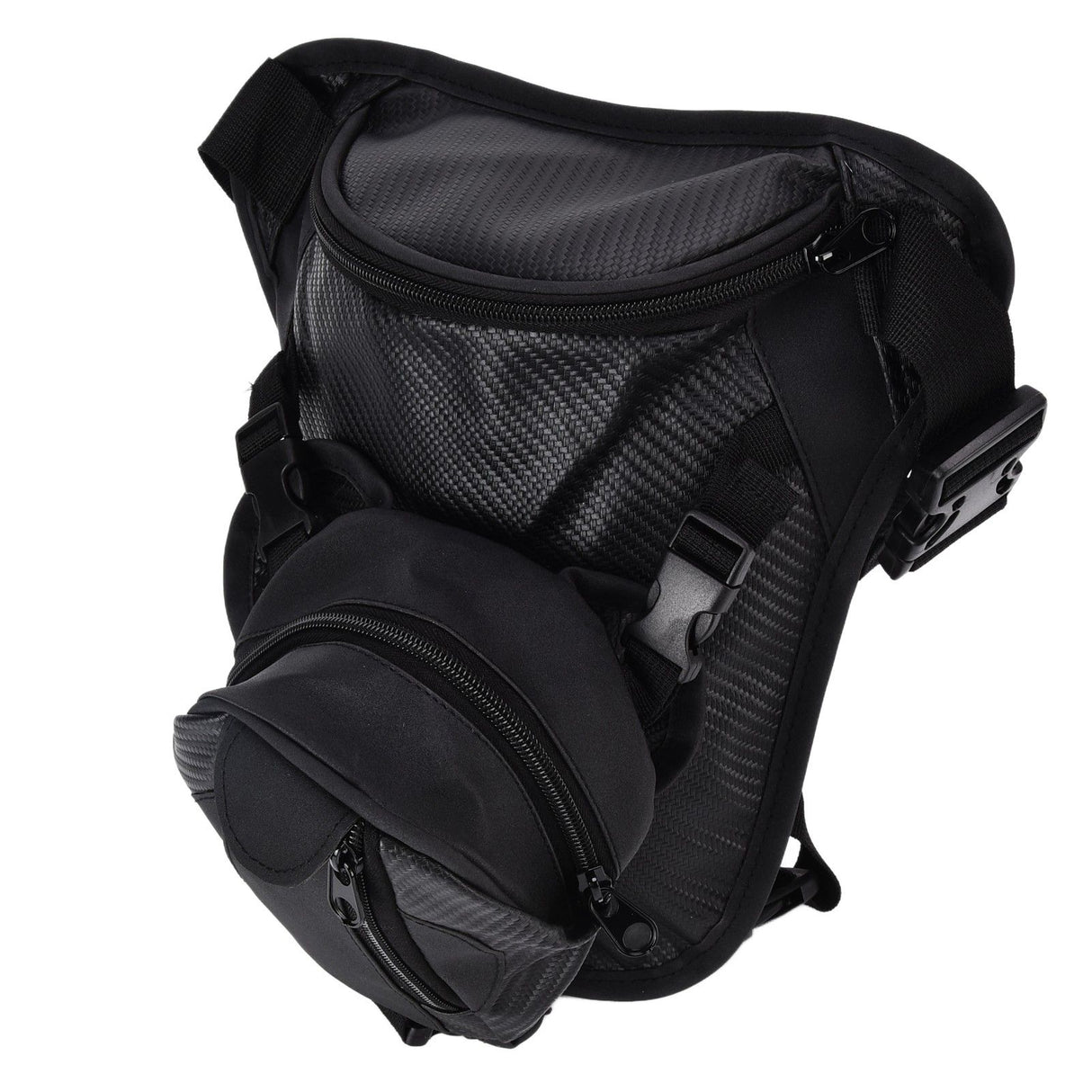 Men Leather Thigh Bag Multifunctional Drop Leg Bag Thigh Satchel for Bicycle Travel Hiking