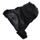 Men Leather Thigh Bag Multifunctional Drop Leg Bag Thigh Satchel for Bicycle Travel Hiking - Low Angle