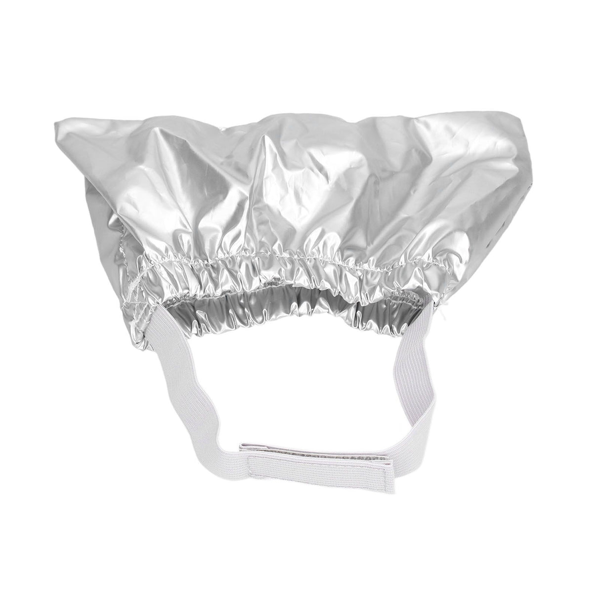Cat Bathing Hat Waterproof Anti Ear Adjustable Breathable Polyester Pet Shower Hat for DogsSilver M