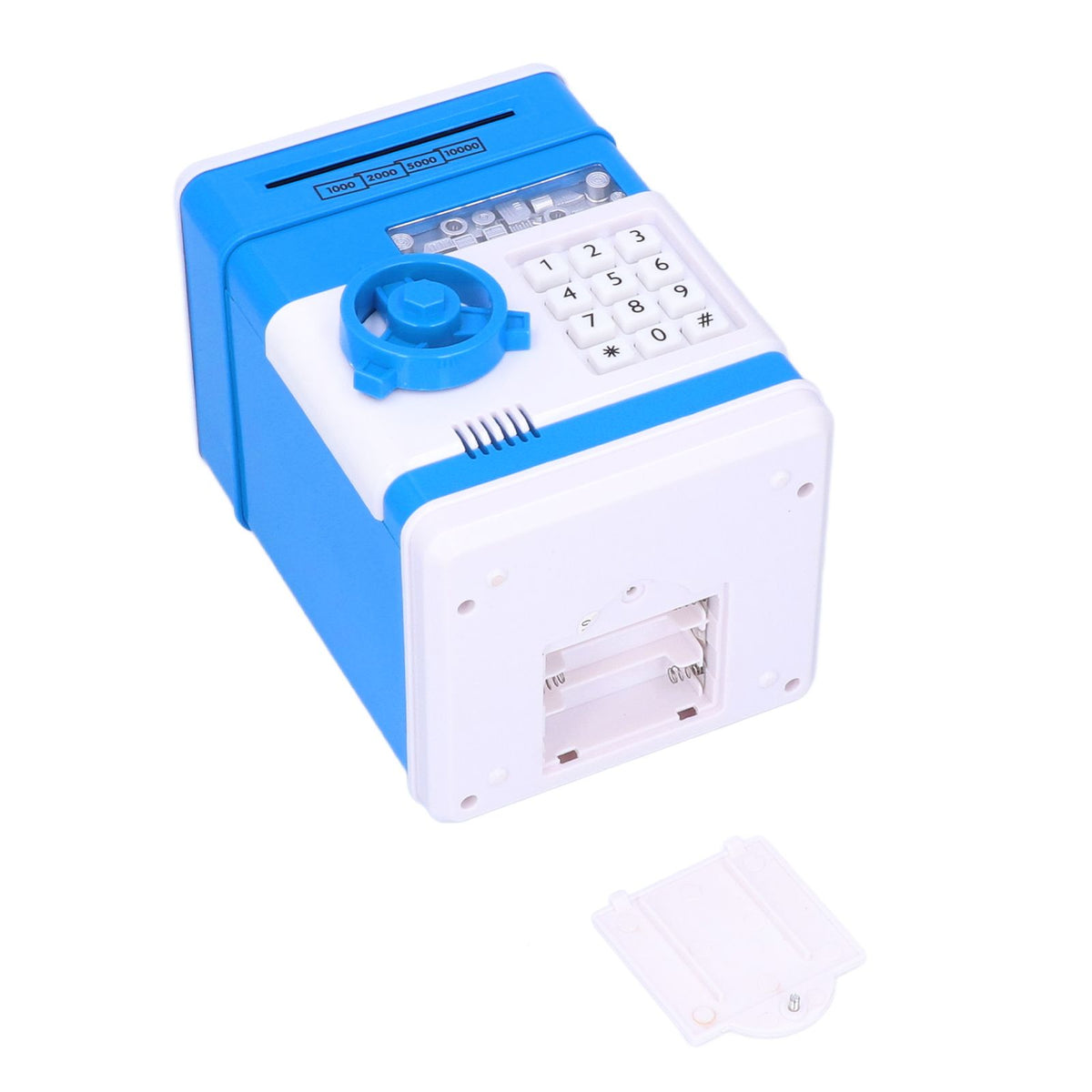 Electronic Money Saving Box ATM Password Cash Money Bank Security Lock Box for Children KidBlue
