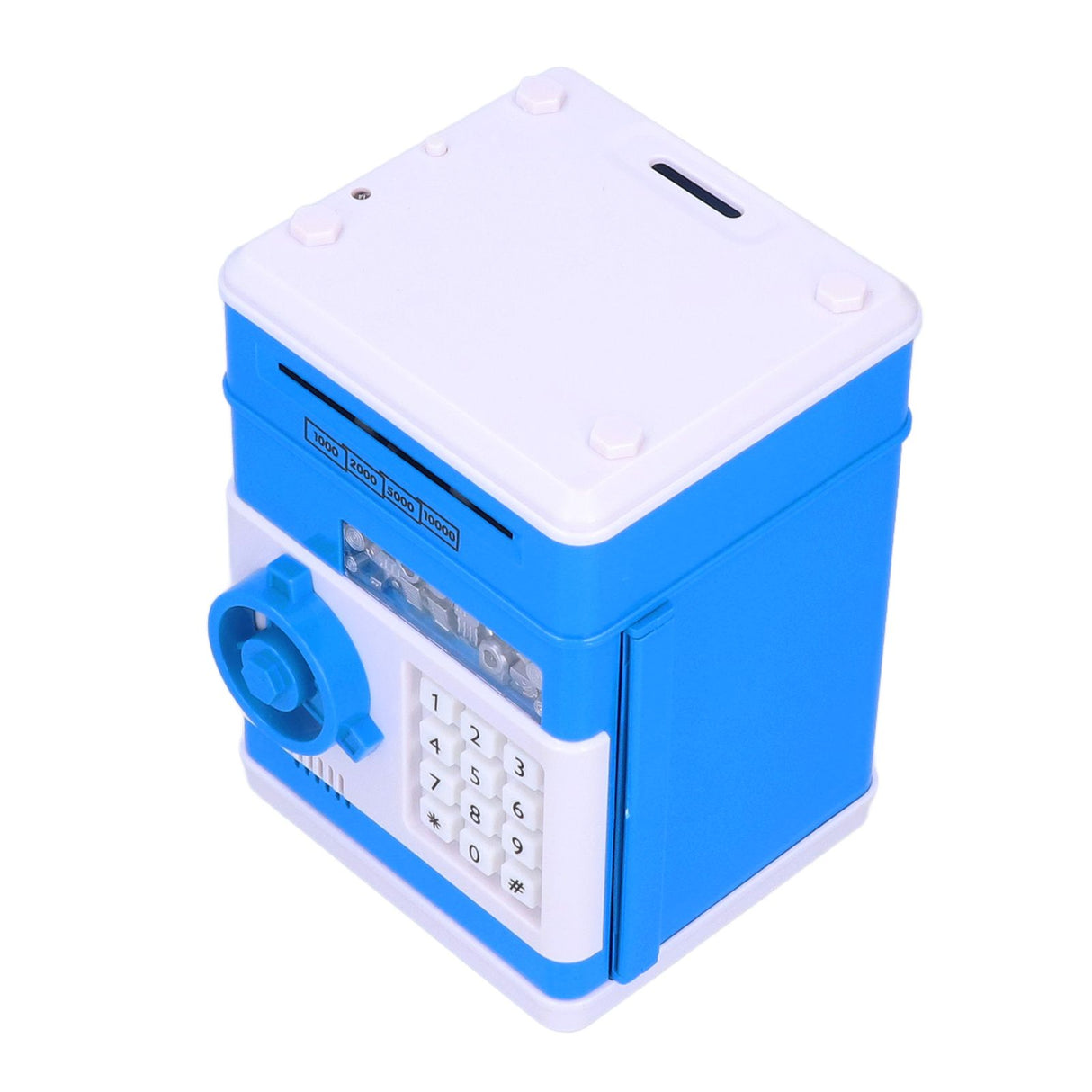 Electronic Money Saving Box ATM Password Cash Money Bank Security Lock Box for Children KidBlue