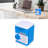 Electronic Money Saving Box ATM Password Cash Money Bank Security Lock Box for Children KidBlue