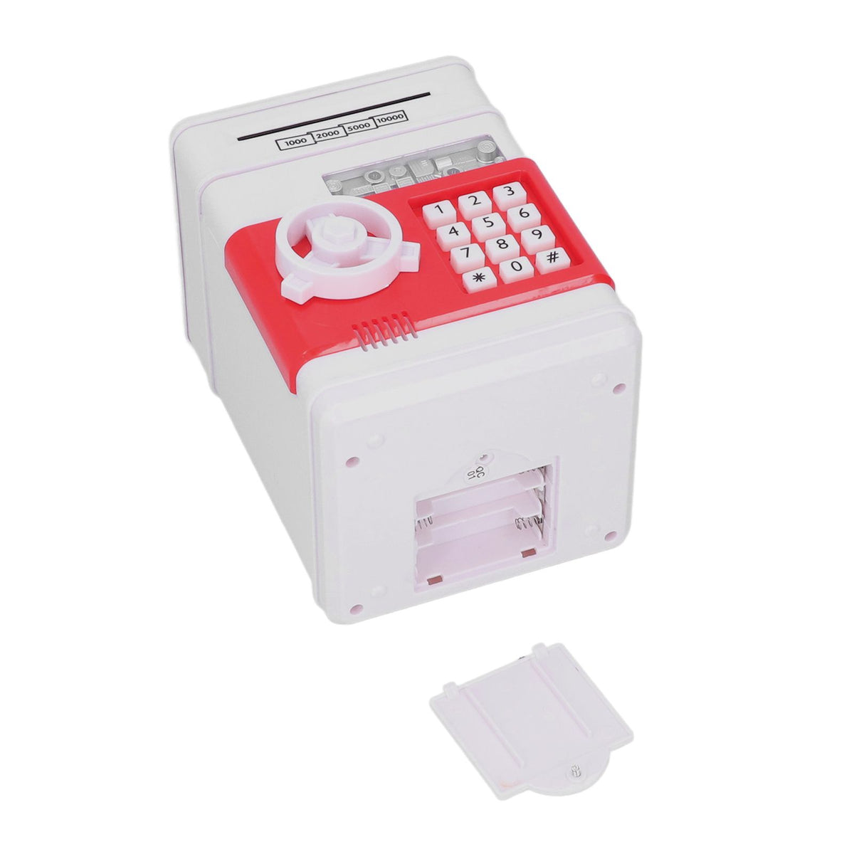 Electronic Money Saving Box ATM Password Cash Money Bank Security Lock Box for Children KidRed