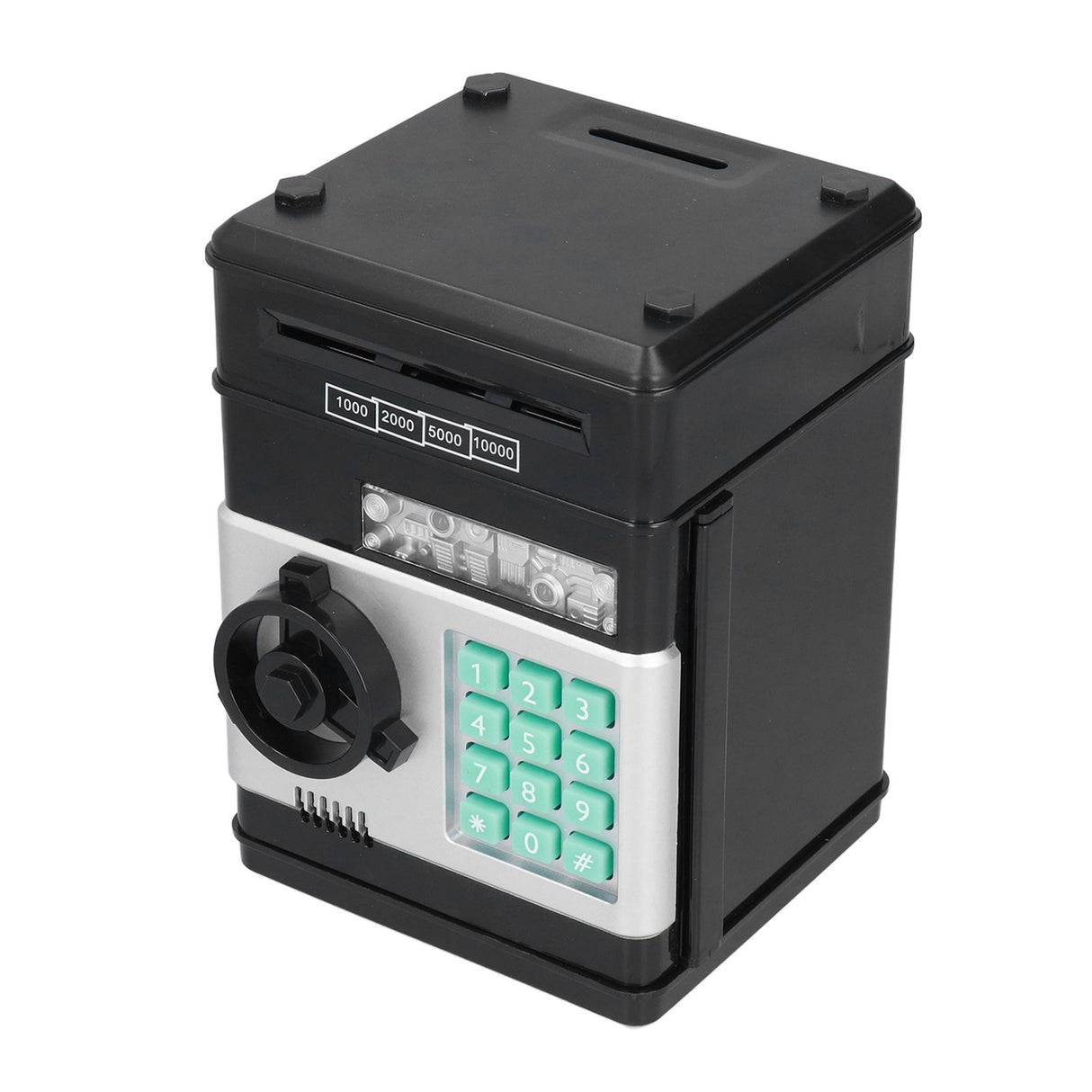 Electronic ATM Saving Box Cash Coins Save Banks Piggy Bank Can Auto Scroll Paper Money