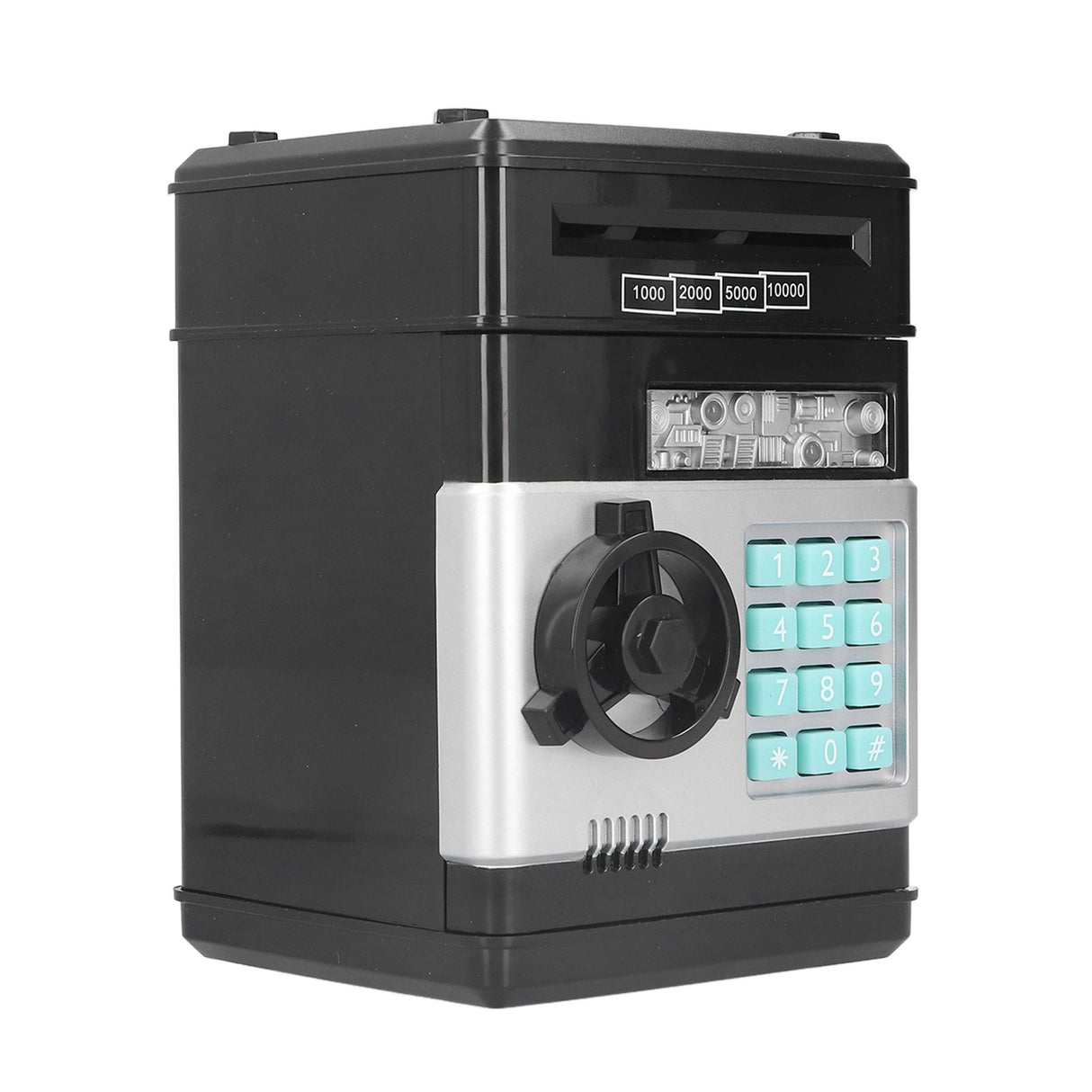 Electronic ATM Saving Box Cash Coins Save Banks Piggy Bank Can Auto Scroll Paper Money
