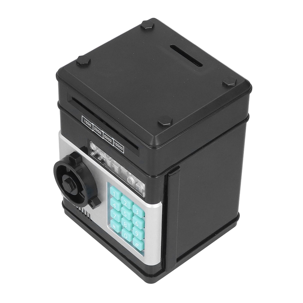 Electronic ATM Saving Box Cash Coins Save Banks Piggy Bank Can Auto Scroll Paper Money