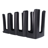 4 Grids Coffee Cup Dispenser Disposable Paper Cup Holder Organizer for Coffee Milk Tea Shop Restaurant - Rear View