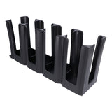 4 Grids Coffee Cup Dispenser Disposable Paper Cup Holder Organizer for Coffee Milk Tea Shop Restaurant - Low Angle